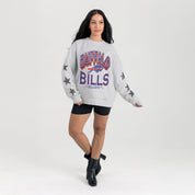 BUFFALO BILLS RESILIENCE STAR EMBELLISHED CREW SWEATSHIRT