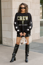 COLUMBUS CREW SC VELOCITY STAR EMBELLISHED CREW SWEATSHIRT