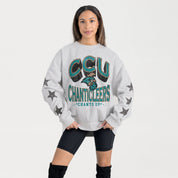 COASTAL CAROLINA CHANTICLEERS RESILIENCE STAR EMBELLISHED CREW SWEATSHIRT