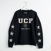 CENTRAL FLORIDA KNIGHTS VELOCITY STAR EMBELLISHED CREW SWEATSHIRT