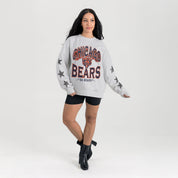 CHICAGO BEARS RESILIENCE STAR EMBELLISHED CREW SWEATSHIRT