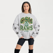 COLORADO STATE RAMS RESILIENCE STAR EMBELLISHED CREW SWEATSHIRT