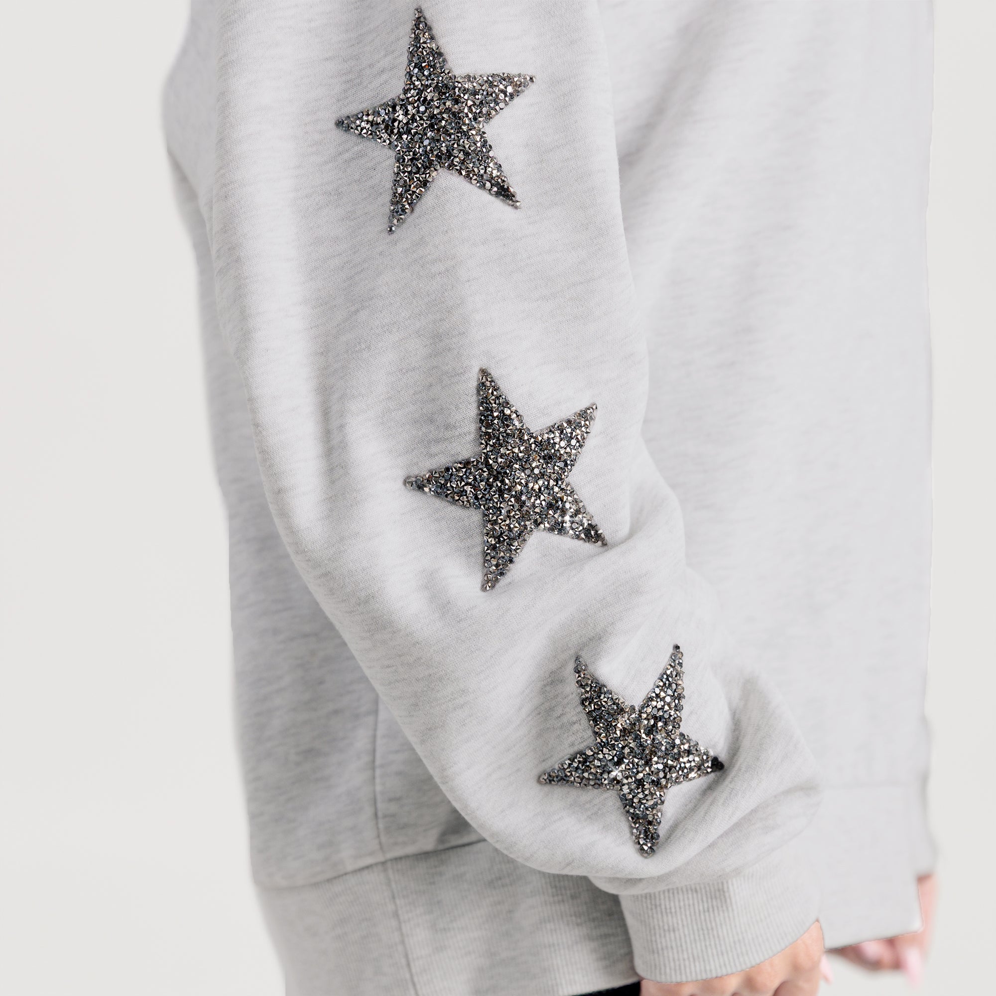 COLORADO STATE RAMS PENNANT PRIDE EMBELLISHED STAR SLEEVE CREWNECK PULLOVER