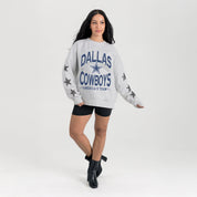 DALLAS COWBOYS RESILIENCE STAR EMBELLISHED CREW SWEATSHIRT