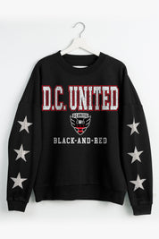 DC UNITED VELOCITY STAR EMBELLISHED CREW SWEATSHIRT