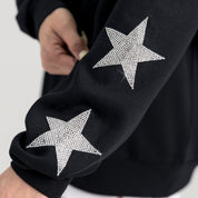 DETROIT LIONS VELOCITY STAR EMBELLISHED CREW SWEATSHIRT
