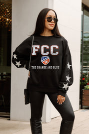 FC CINCINNATI VELOCITY STAR EMBELLISHED CREW SWEATSHIRT