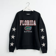 FLORIDA GATORS VELOCITY STAR EMBELLISHED CREW SWEATSHIRT