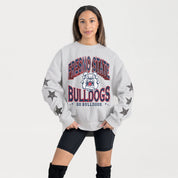 FRESNO STATE BULLDOGS RESILIENCE STAR EMBELLISHED CREW SWEATSHIRT