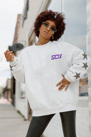GRAND CANYON ANTELOPES DEDICATION EMBELLISHED STAR SLEEVE CREWNECK PULLOVER