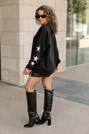 HOUSTON DYNAMO VELOCITY STAR EMBELLISHED CREW SWEATSHIRT