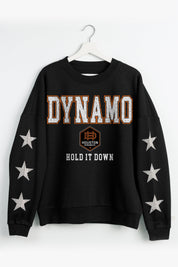 HOUSTON DYNAMO VELOCITY STAR EMBELLISHED CREW SWEATSHIRT