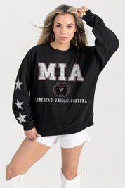 INTER MIAMI CF VELOCITY STAR EMBELLISHED CREW SWEATSHIRT