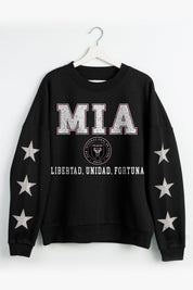 INTER MIAMI CF VELOCITY STAR EMBELLISHED CREW SWEATSHIRT