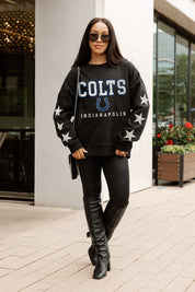 INDIANAPOLIS COLTS VELOCITY STAR EMBELLISHED CREW SWEATSHIRT