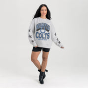 INDIANAPOLIS COLTS RESILIENCE STAR EMBELLISHED CREW SWEATSHIRT