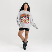 KANSAS CITY CHIEFS RESILIENCE STAR EMBELLISHED CREW SWEATSHIRT