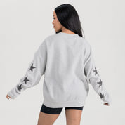 KANSAS CITY CHIEFS RESILIENCE STAR EMBELLISHED CREW SWEATSHIRT