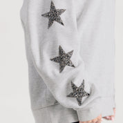 KENTUCKY WILDCATS PENNANT PRIDE EMBELLISHED STAR SLEEVE CREWNECK PULLOVER
