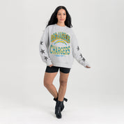 LOS ANGELES CHARGERS RESILIENCE STAR EMBELLISHED CREW SWEATSHIRT
