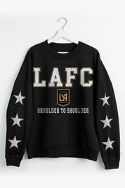 LOS ANGELES FC VELOCITY STAR EMBELLISHED CREW SWEATSHIRT