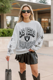 LAS VEGAS RAIDERS RESILIENCE STAR EMBELLISHED CREW SWEATSHIRT
