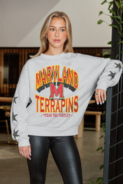 MARYLAND TERRAPINS RESILIENCE STAR EMBELLISHED CREW SWEATSHIRT