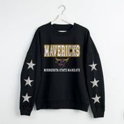 MINNESOTA STATE MANKATO MAVERICKS VELOCITY STAR EMBELLISHED CREW SWEATSHIRT