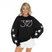 MAJOR LEAGUE SOCCER MLS 30 EMBELLISHED STAR SLEEVE CREWNECK PULLOVER