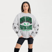 NORTH DAKOTA FIGHTING HAWKS RESILIENCE STAR EMBELLISHED CREW SWEATSHIRT