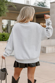NEW ORLEANS SAINTS RESILIENCE STAR EMBELLISHED CREW SWEATSHIRT