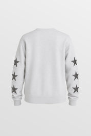 NEW YORK GIANTS BOLD PLAY STAR EMBELLISHED CREW SWEATSHIRT BY RANDI MAHOMES