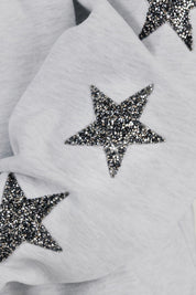 NEW YORK GIANTS BOLD PLAY STAR EMBELLISHED CREW SWEATSHIRT BY RANDI MAHOMES