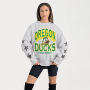 OREGON DUCKS RESILIENCE STAR EMBELLISHED CREW SWEATSHIRT