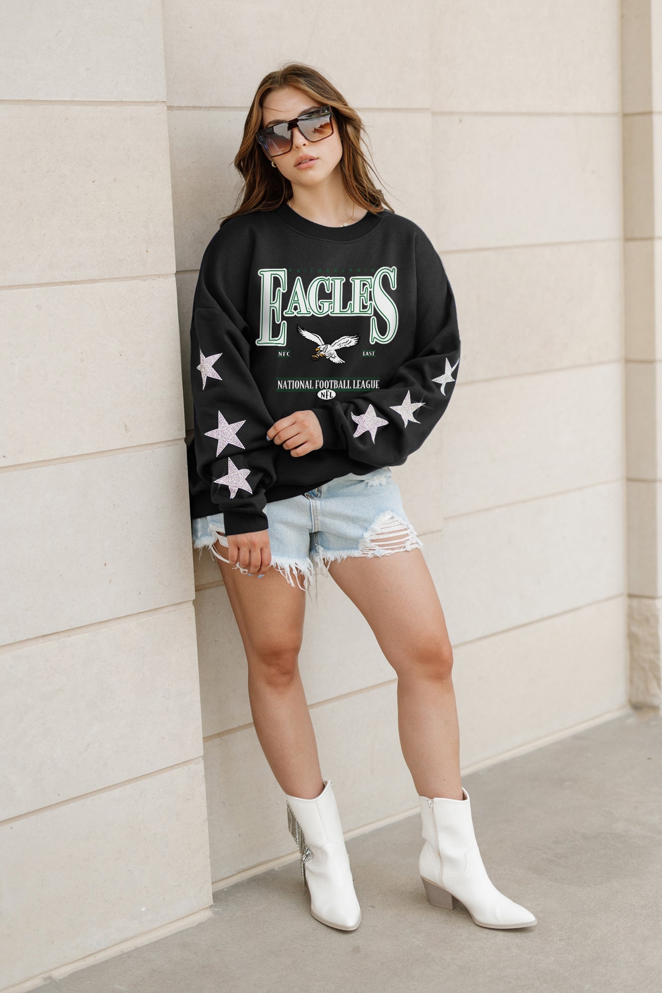 Black Philadelphia Eagles Pullover | Gameday Couture – Gameday