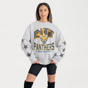 PITTSBURGH PANTHERS RESILIENCE STAR EMBELLISHED CREW SWEATSHIRT