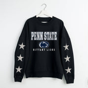 PENN STATE NITTANY LIONS VELOCITY STAR EMBELLISHED CREW SWEATSHIRT
