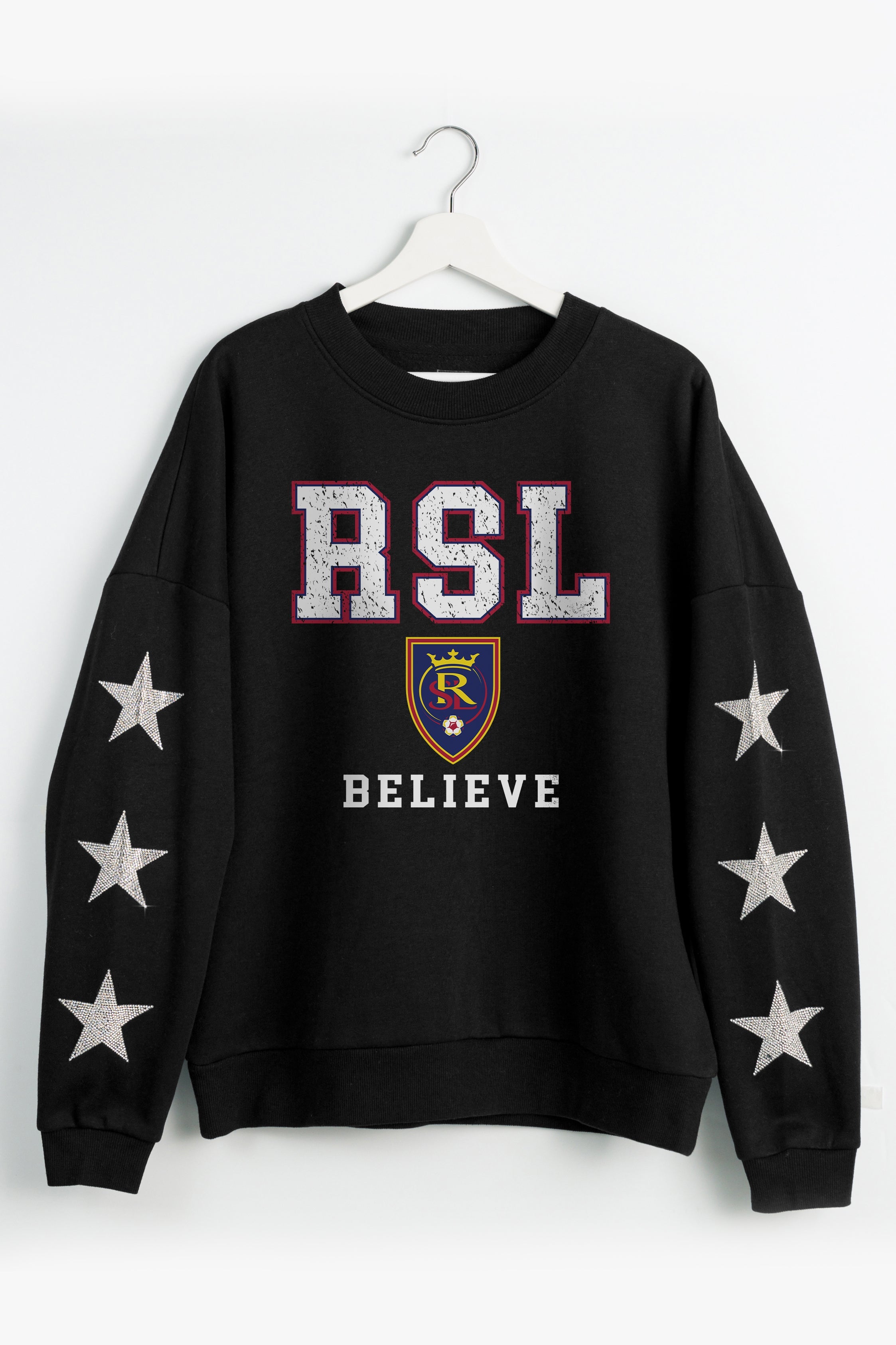 REAL SALT LAKE VELOCITY STAR EMBELLISHED CREW SWEATSHIRT