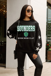 SEATTLE SOUNDERS FC VELOCITY STAR EMBELLISHED CREW SWEATSHIRT