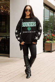 SEATTLE SOUNDERS FC VELOCITY STAR EMBELLISHED CREW SWEATSHIRT