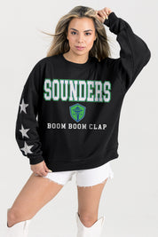 SEATTLE SOUNDERS FC VELOCITY STAR EMBELLISHED CREW SWEATSHIRT
