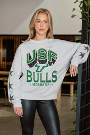 SOUTH FLORIDA BULLS RESILIENCE STAR EMBELLISHED CREW SWEATSHIRT