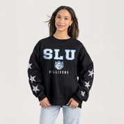 SAINT LOUIS BILLIKENS VELOCITY STAR EMBELLISHED CREW SWEATSHIRT