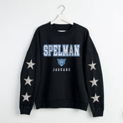 SPELMAN COLLEGE JAGUARS VELOCITY STAR EMBELLISHED CREW SWEATSHIRT