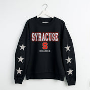 SYRACUSE ORANGE VELOCITY STAR EMBELLISHED CREW SWEATSHIRT