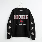 TAMPA BAY BUCCANEERS VELOCITY STAR EMBELLISHED CREW SWEATSHIRT
