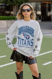 TENNESSEE TITANS RESILIENCE STAR EMBELLISHED CREW SWEATSHIRT