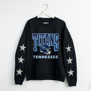 TENNESSEE TITANS PURE VICTORY STAR EMBELLISHED CREW SWEATSHIRT