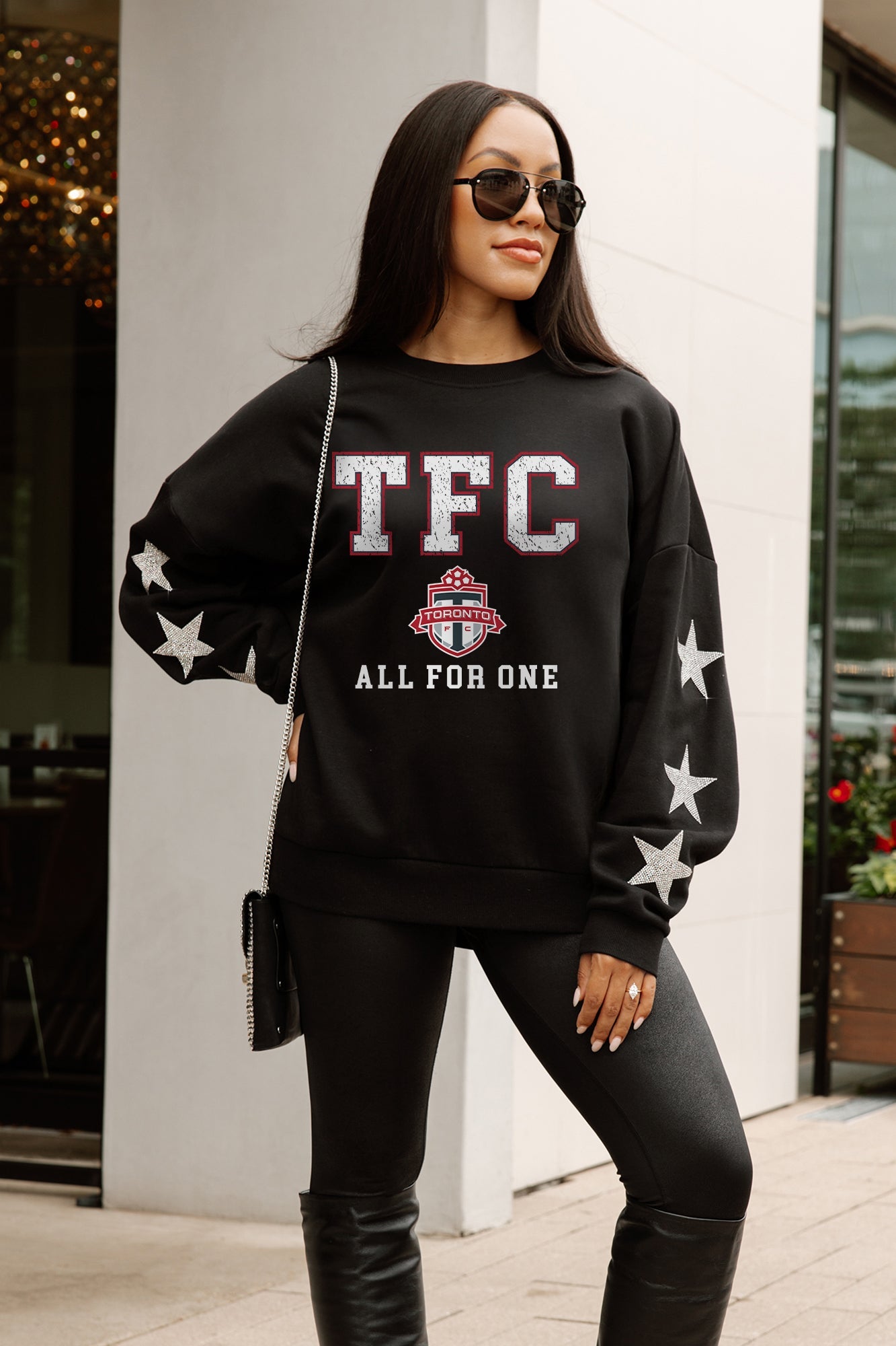 TORONTO FC VELOCITY STAR EMBELLISHED CREW SWEATSHIRT
