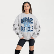NORTH CAROLINA TAR HEELS RESILIENCE STAR EMBELLISHED CREW SWEATSHIRT